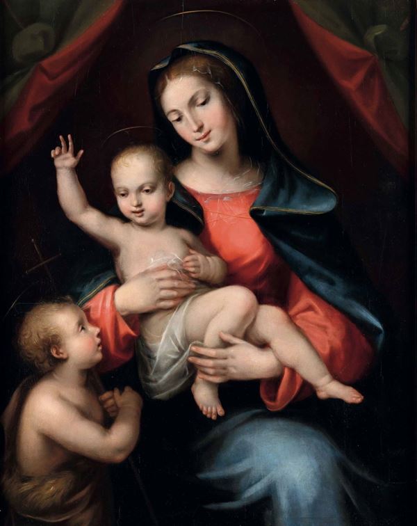 Mariotto Albertinelli - Madonna col Bambino e San Giovannino