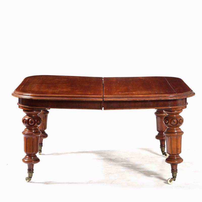 Grande tavolo da pranzo in mogano. Inghilterra XIX secolo  - Auction Dimore italiane  [..]