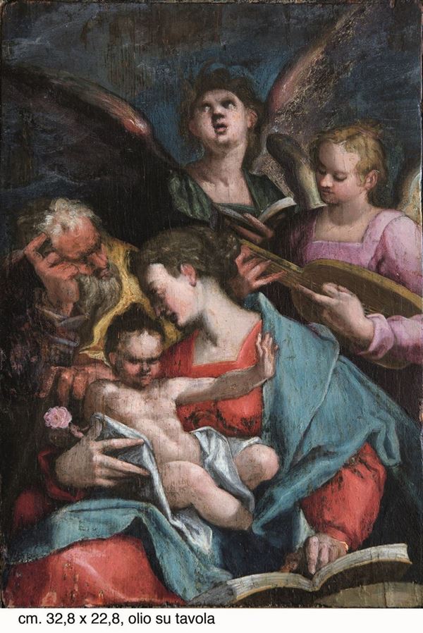Bartholom&#228;us Spranger - Sacra Famiglia con angeli