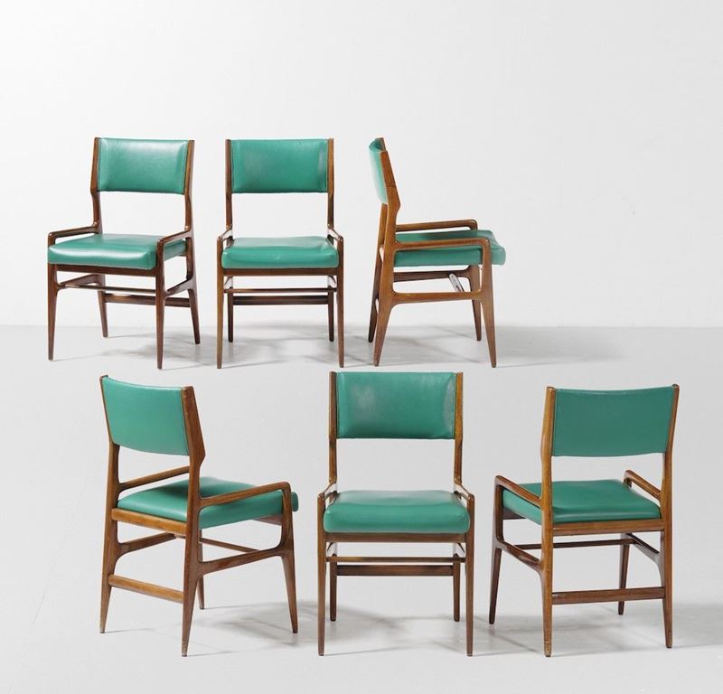 Gio Ponti : Sei sedie  - Auction Fine Design - Cambi Casa d'Aste