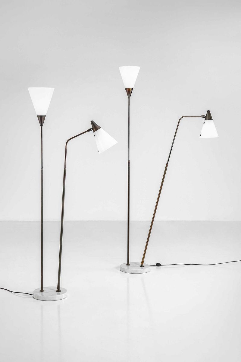 Giuseppe Ostuni : Due lampade da terra  - Auction Fine Design - Cambi Casa d'Aste
