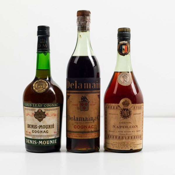 Denis Mounie, Gold Leaf Cognac Delamain, Cognac Rene Bigord, Cognac Napoleon Reserve Imperiale