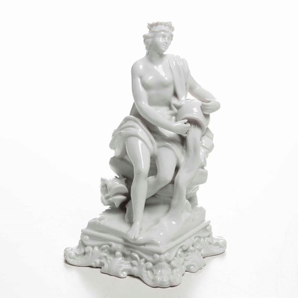 Figurina raffigurante Dea dell’Acqua Doccia, Manifattura Ginori (?), XX secolo