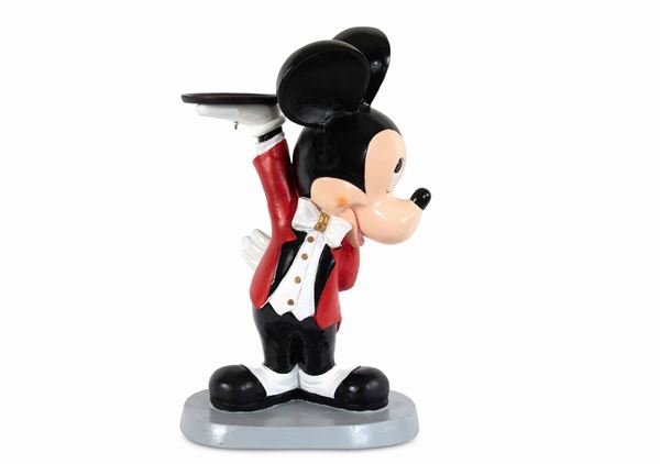 Disney: Statua Topolino Maggiordomo con vassoio