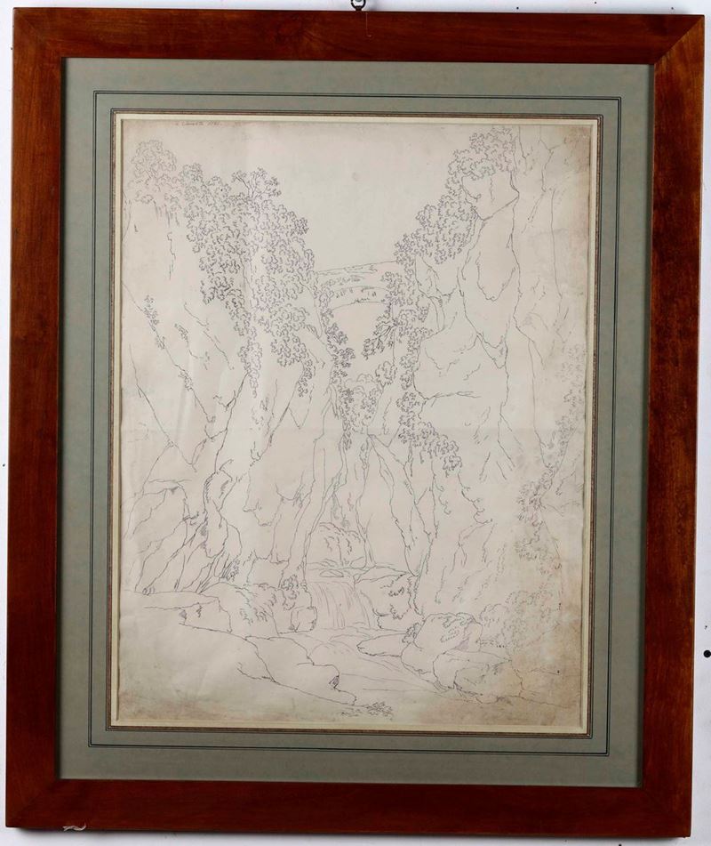 Jakob Philipp Hackert : Gola a Sorrento, 1782  - china su carta - Asta Dipinti Antichi | Cambi Time - Cambi Casa d'Aste