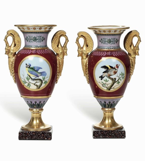 Coppia di vasi Parigi, secondo quarto del XIX secolo