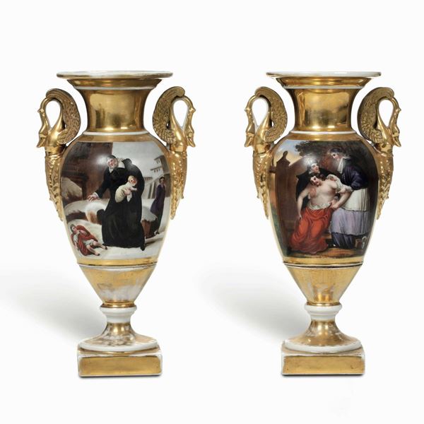 Coppia di vasi Parigi, verso la metà del XIX secolo