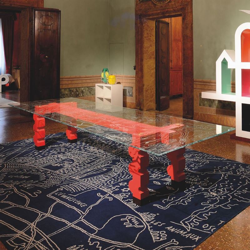 Alessandro Mendini : Grande tavolo mod. Golden Gate  - Asta Fine Design - Cambi Casa d'Aste