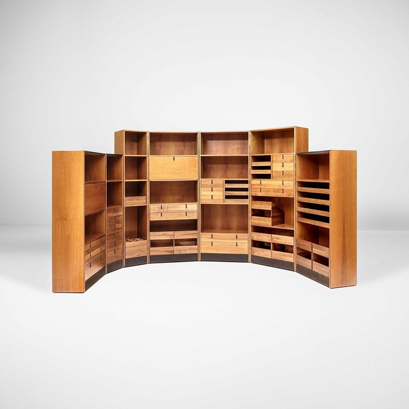 Afra e Tobia Scarpa : Grande libreria componibile  - Asta Fine Design - Cambi Casa d'Aste