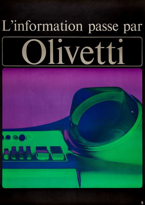 L’information passe par Olivetti: macchina da scrivere
