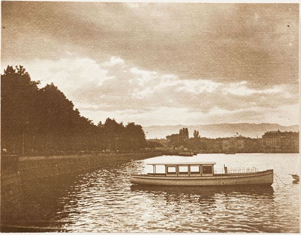 Domenico Riccardo Peretti Griva - Untitled (Steamboat on a lake)