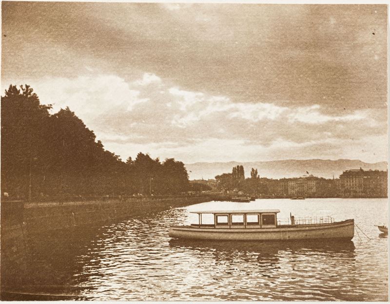 Domenico Riccardo Peretti Griva : Untitled (Steamboat on a lake)  - bromol print applied on cardboard - Auction Affordable Photos | Cambi Time - Cambi Casa d'Aste