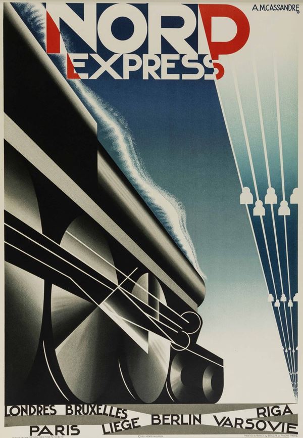 Adolphe (Cassandre) Mouron - Nord Express - 1980(1927).