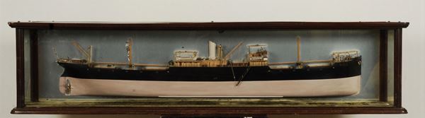 Mezzo modello da cantiere su specchio della nave Carterswell, inizio XX secolo