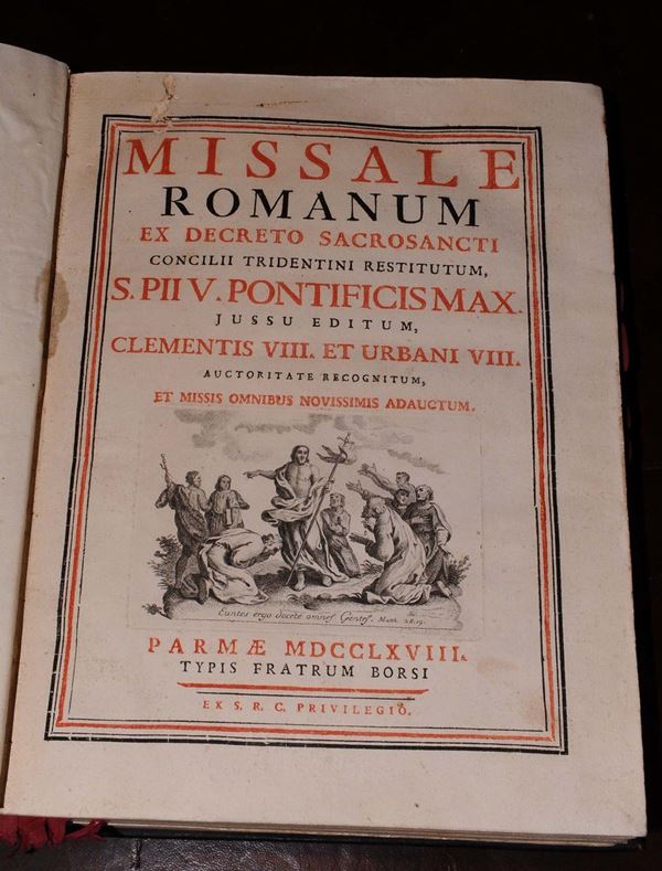 Messale Romano Missale Romanum  ex decreto sacrosancti concilii tridentini..